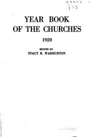 Cover of: Yearbook of American churches. | 