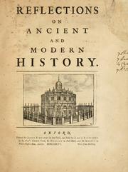 Reflections on ancient and modern history by James Hampton
