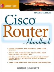 Cisco router handbook by George C. Sackett