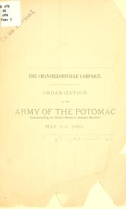 Cover of: The Chancellorsville campaign. by United States. Adjutant-General's Ofice.