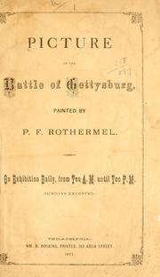 Cover of: Picture of the battle of Gettysburg