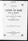 Cover of: Discours sur l'action de Marie dans la Société prononcé devant l'Union catholique de St. Hyacinthe le 8 décembre 1872