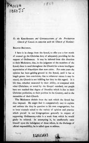 Cover of: [ Speech]  to the Kirk-sessions and congregations of the Presbyterian Church of Canada in connection with the Church of Scotland