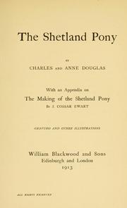 Cover of: Shetland pony by Charles Douglas, Charles Douglas