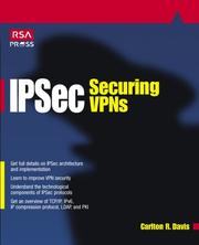 Cover of: IPSec by Carlton Davis