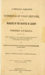 Cover of: thrilling narrative of the suffering of the Union refugees