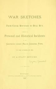 Cover of: War sketches. by James S. Lyon