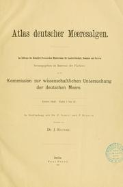 Cover of: Atlas deutscher Meeresalgen