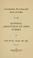 Cover of: Constitition, by-laws and rules of order of the National association of army nurses of the civil war, 1861-1865