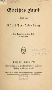 Cover of: Faust by Johann Wolfgang von Goethe