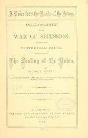 Cover of: A voice from the ranks of the army. by John White