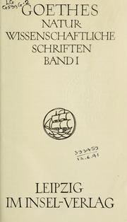 Cover of: Sämtliche Werke by Johann Wolfgang von Goethe