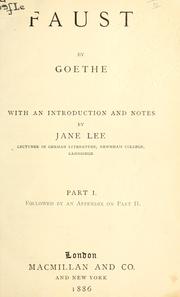 Cover of: Faust by Johann Wolfgang von Goethe