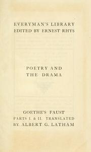 Cover of: Faust by Johann Wolfgang von Goethe