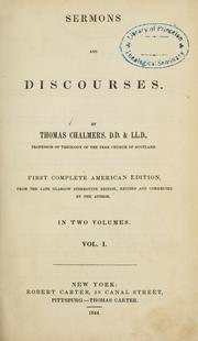 Cover of: Sermons and discourses
