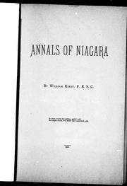 Cover of: Annals of Niagara by Kirby, William