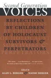 Cover of: Second Generation Voices by 