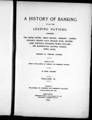 Cover of: A History of banking in all the leading nations | 