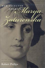 Cover of: New selected poems of Marya Zaturenska