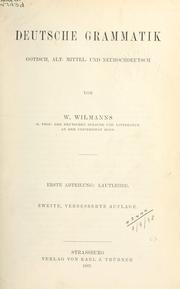 Deutsche Grammatik by W. Wilmanns