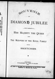 Cover of: Souvenir of diamond jubilee with portraits of Her Majesty the Queen and the members of the royal family, with sketches