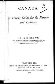 Cover of: Canada, a handy guide for the farmer and labourer