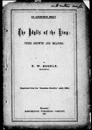 Cover of: The idylls of the King by by R.W. Boodle.
