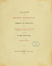 Cover of: An account of the British expedition above the highlands of the Hudson river by George W. Pratt