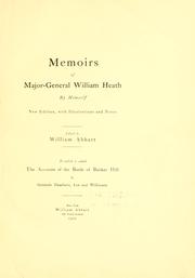 Cover of: Memoirs of Major-General William Heath