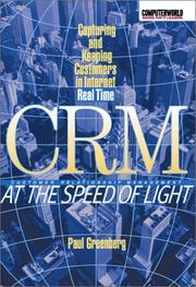 Cover of: CRM at the speed of light by Paul Greenberg, Paul Greenberg