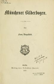 Cover of: Münchener Bilderbogen.