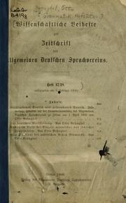 Cover of: [Grammatik Aufsätze]