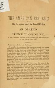 Cover of: The American republic. by Henry George