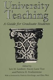 Cover of: University Teaching by Leo M. Lambert