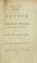 Cover of: Second letter. A letter from a venerated nobleman, recently retired from this country, to the Earl of Carlisle: explaining the causes of that event.