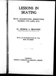 Cover of: Lessons in skating by George A. Meagher