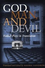 Cover of: God, Man, and Devil by Nahma Sandrow, Nahma Sandrow