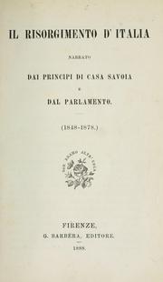 Cover of: Il risorgimento d'Italia