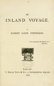 Cover of: An  inland voyage. by Robert Louis Stevenson