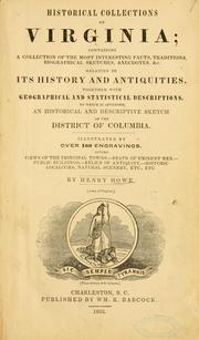 Cover of: Historical collections of Virginia