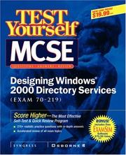 Cover of Test Yourself MCSE Designing Windows 2000 Directory  Services (Exam 70-219)