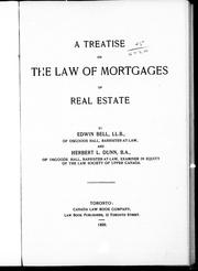 Cover of: A treatise on the law of mortgages of real estate