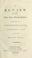 Cover of: A review of the three great national question relative to a declaration of right, Poynings' law, and the Mutiny Bill.