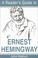 Cover of: A reader's guide to Ernest Hemingway