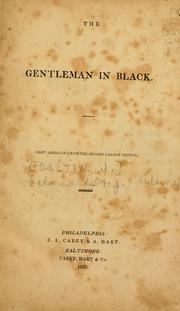 Cover of: gentleman in black.