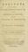 Cover of: Thoughts on the Letter of Edmund Burke, esq., to the sheriffs of Bristol, on the affairs of America