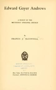 Cover of: Edward Gayer Andrews by Francis John McConnell