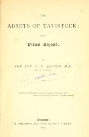 Cover of: The Abbots of Tavistock by Daniel Pring Alford
