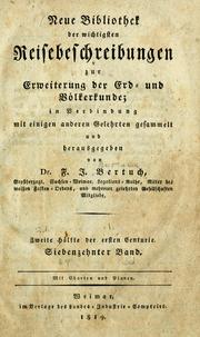 Cover of: Reisen durch die Vereinten-Staaten von America: in den Jahren 1806, 1807, 1809, 1810 und 1811 aus dem englischen, und mit Anmerkungen begleitet