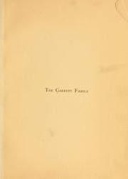 Cover of: The Garrett family. by 